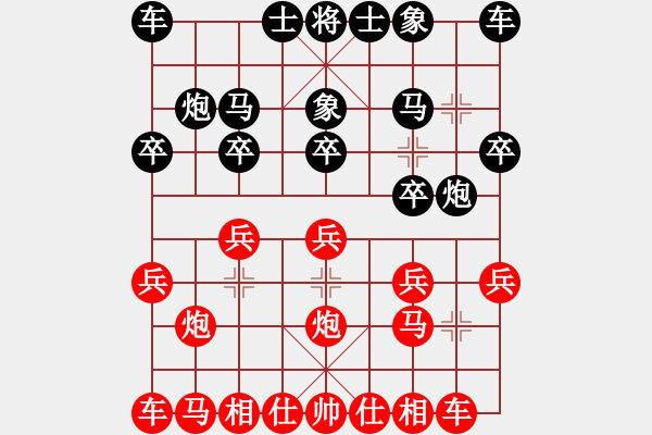 象棋棋谱图片：2023.10.09徐飞先负许见晓（1） - 步数：10 