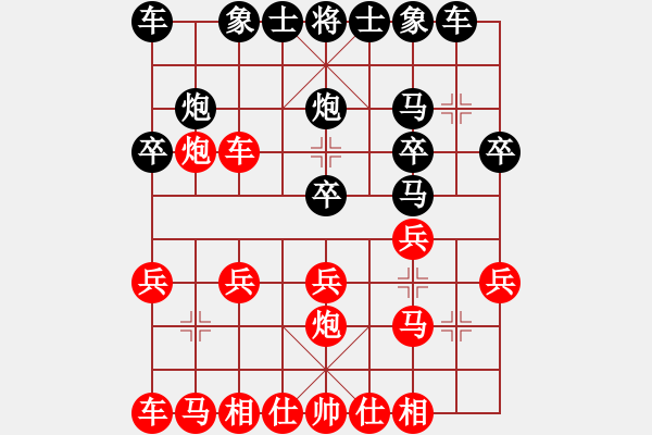 象棋棋谱图片：009顺炮横车破夹马炮局 - 步数：15 