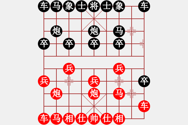 象棋棋谱图片：大宝vs小宝 2023-01-16 - 步数：10 