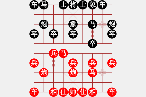 象棋棋谱图片：四川成都懿锦金弈队 武俊强 先负 杭州环境集团队 王天一 - 步数：10 