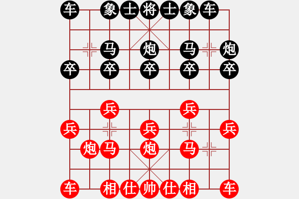 象棋棋谱图片：象棋爱好者挑战亚艾元小棋士 2022-09-20 - 步数：10 