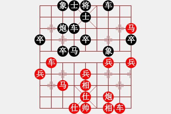 象棋棋谱图片：XiangqiStudy Opening 学习象棋开局62：仕角炮对进马 - 步数：40 