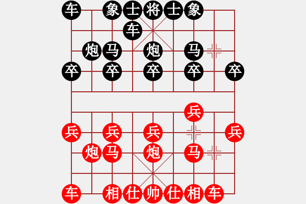 象棋棋谱图片:顺炮 - 步数:10 象棋棋谱图片:顺炮 - 步数:10