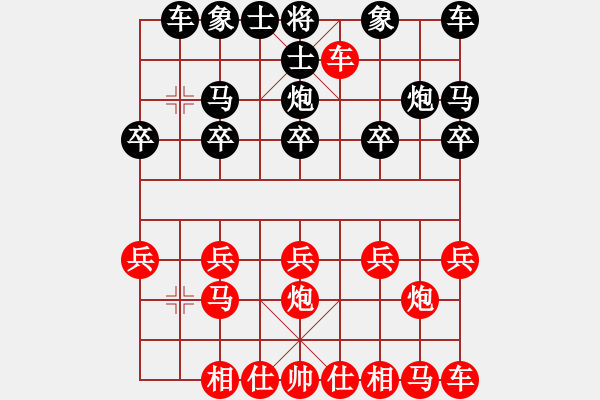 象棋棋谱图片:“自”字 第一局 - 步数:10 象棋棋谱图片:“自”字 第一局 - 步数:10