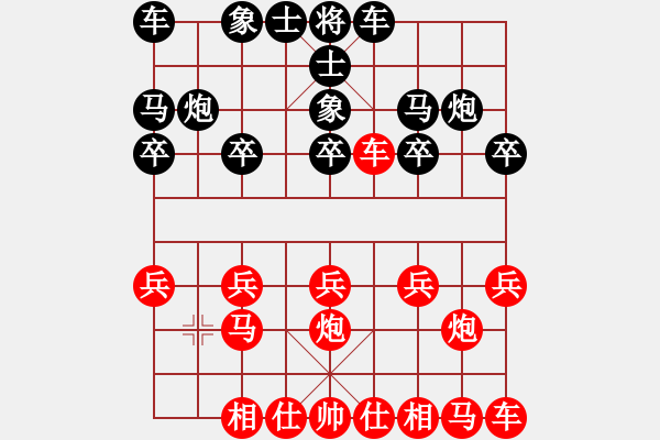 象棋棋谱图片：“洞”字 第一局 - 步数：10 