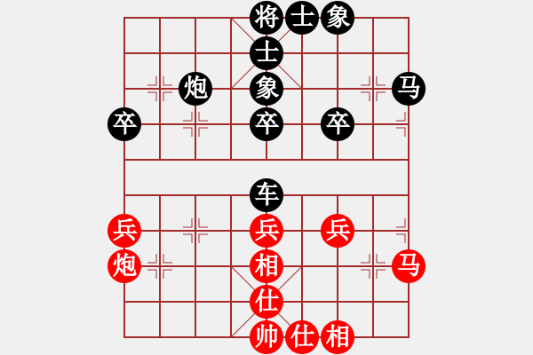 象棋棋谱图片:徐崇峰 先和 赵金成 - 步数:40 象棋棋谱图片:徐崇峰 先和 赵金成 - 步数:40
