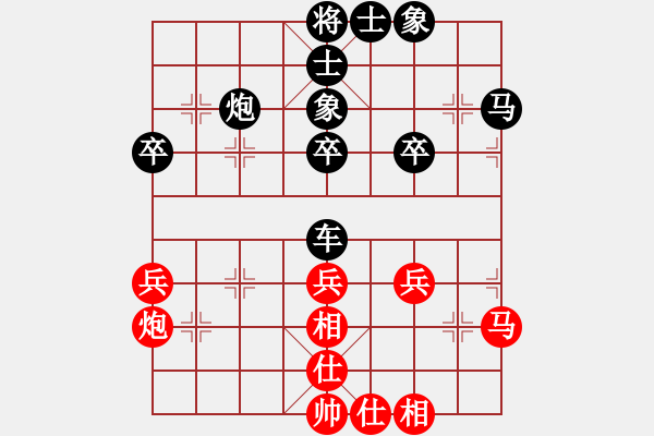 象棋棋谱图片：徐崇峰 先和 赵金成  - 步数：40 