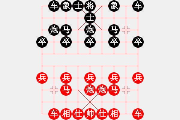 象棋棋谱图片：我的网上实战2008年4月12日对方打错算盘之得车却丢命 - 步数：10 