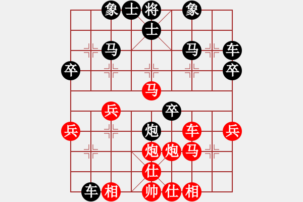 象棋棋谱图片:我的网上实战2008年4月12日对方打错算盘之得车却丢命 - 步数:30 象棋棋谱图片:我的网上实战2008年4月12日对方打错算盘之得车却丢命 - 步数:30