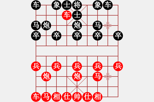 象棋棋谱图片:006顺炮横车破背补士角炮局 - 步数:10 象棋棋谱图片:006顺炮横车破背补士角炮局 - 步数:10