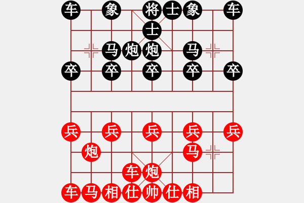 象棋棋谱图片：008顺炮窝心横车破士角炮局 - 步数：10 