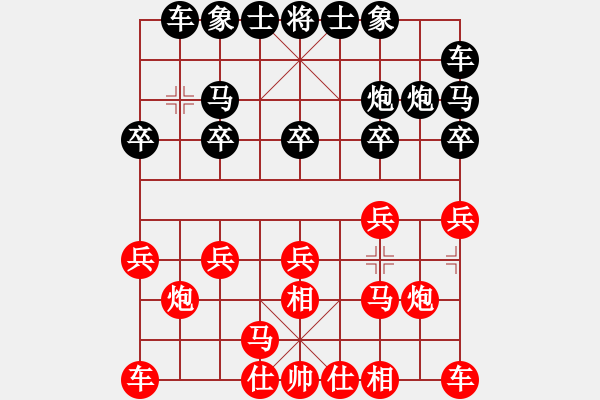 象棋棋谱图片：弈乘初集内编侠逊弈乘初集第十局 扬州窦国柱(先) 平阳谢侠逊(胜) - 步数：10 